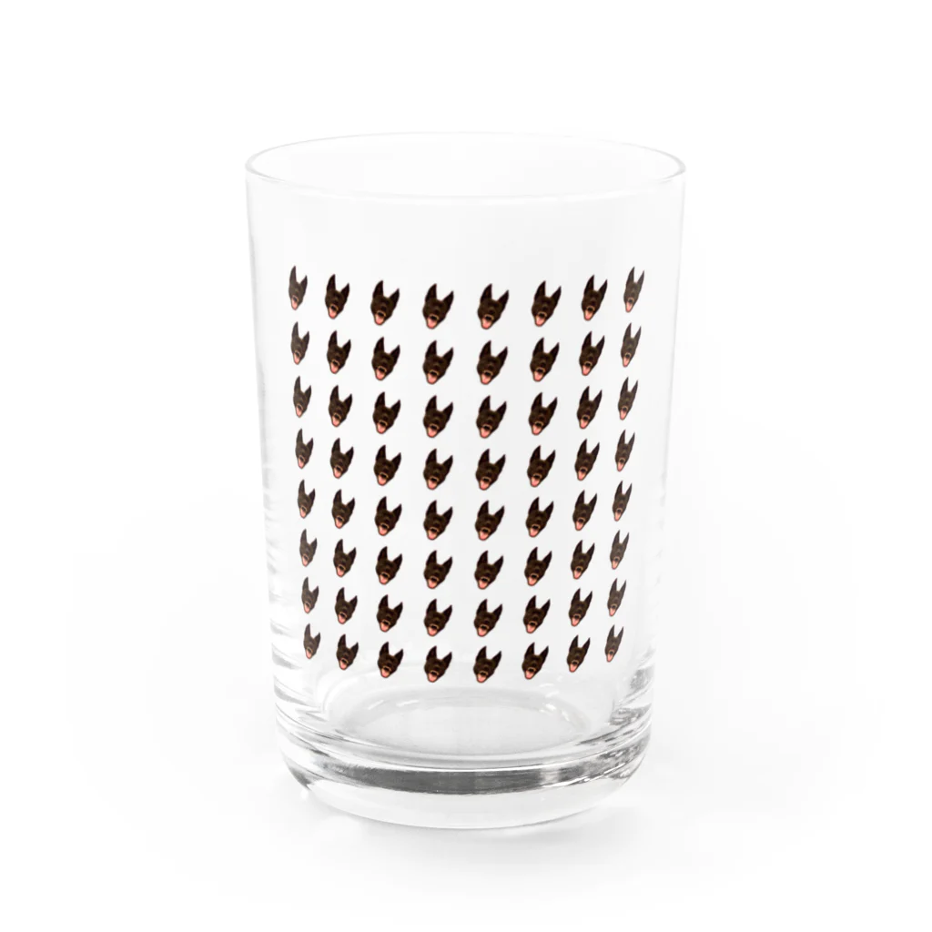 おこめののこのかわいいわんちゃんの柄 Water Glass :front