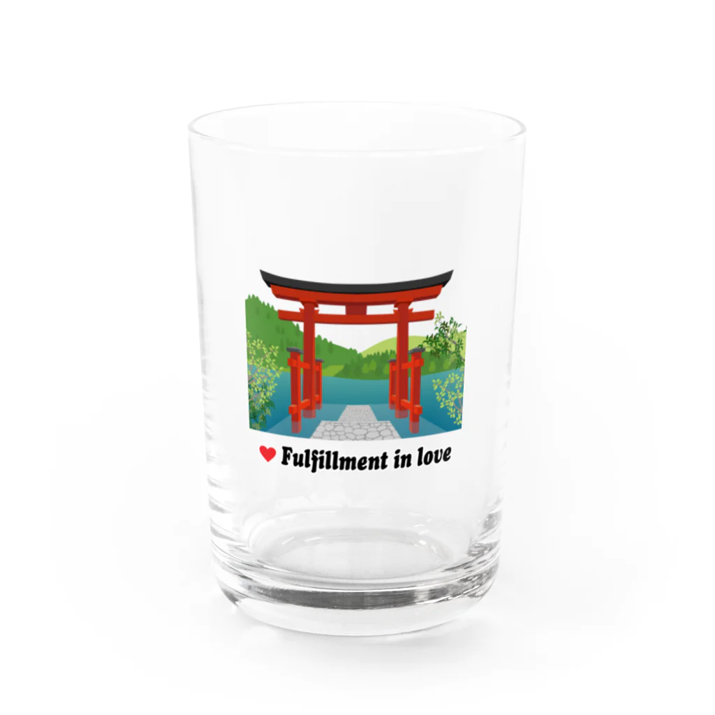 まんもすの恋愛成就 Water Glass :front