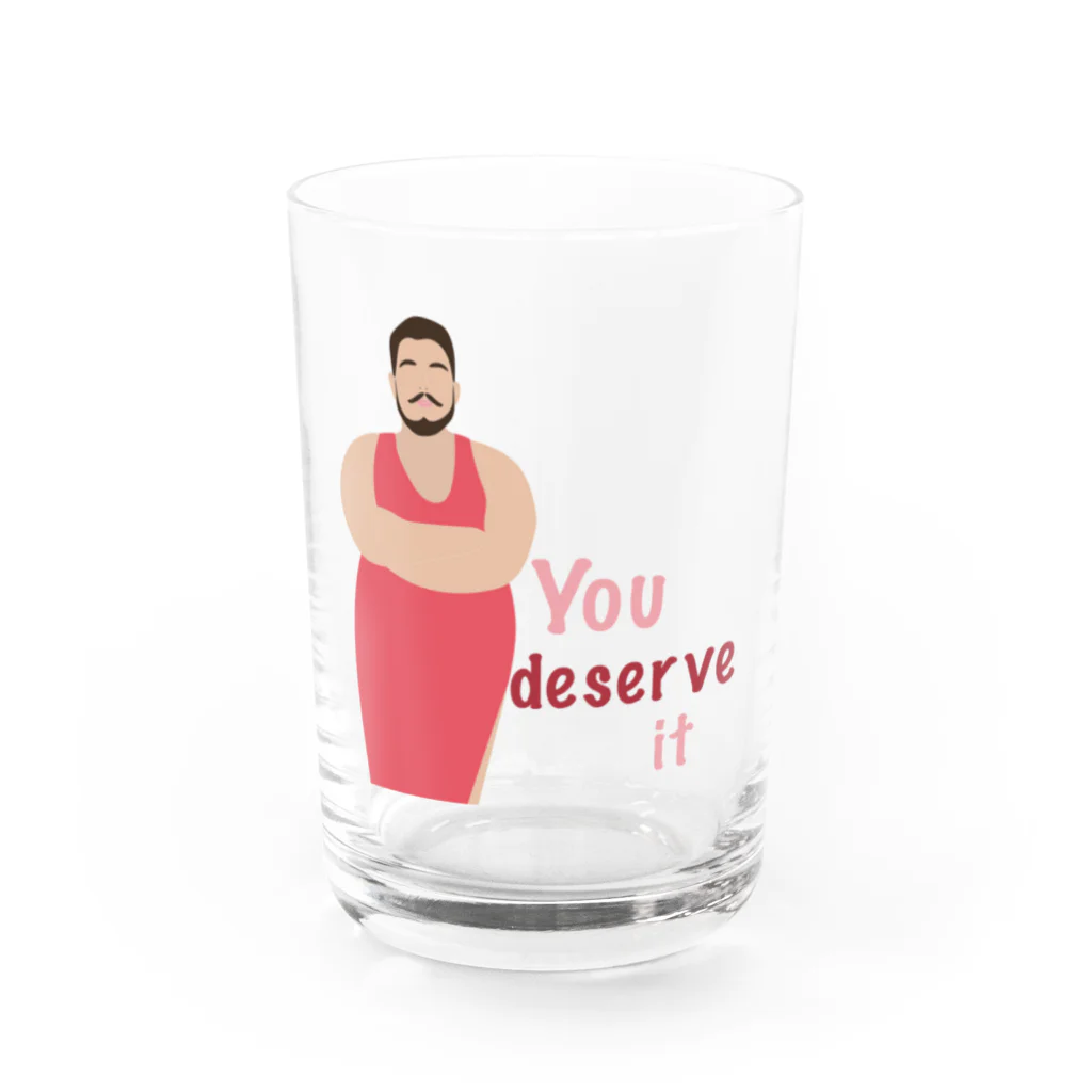 RainbowTokyoのYou deserve it Water Glass :front