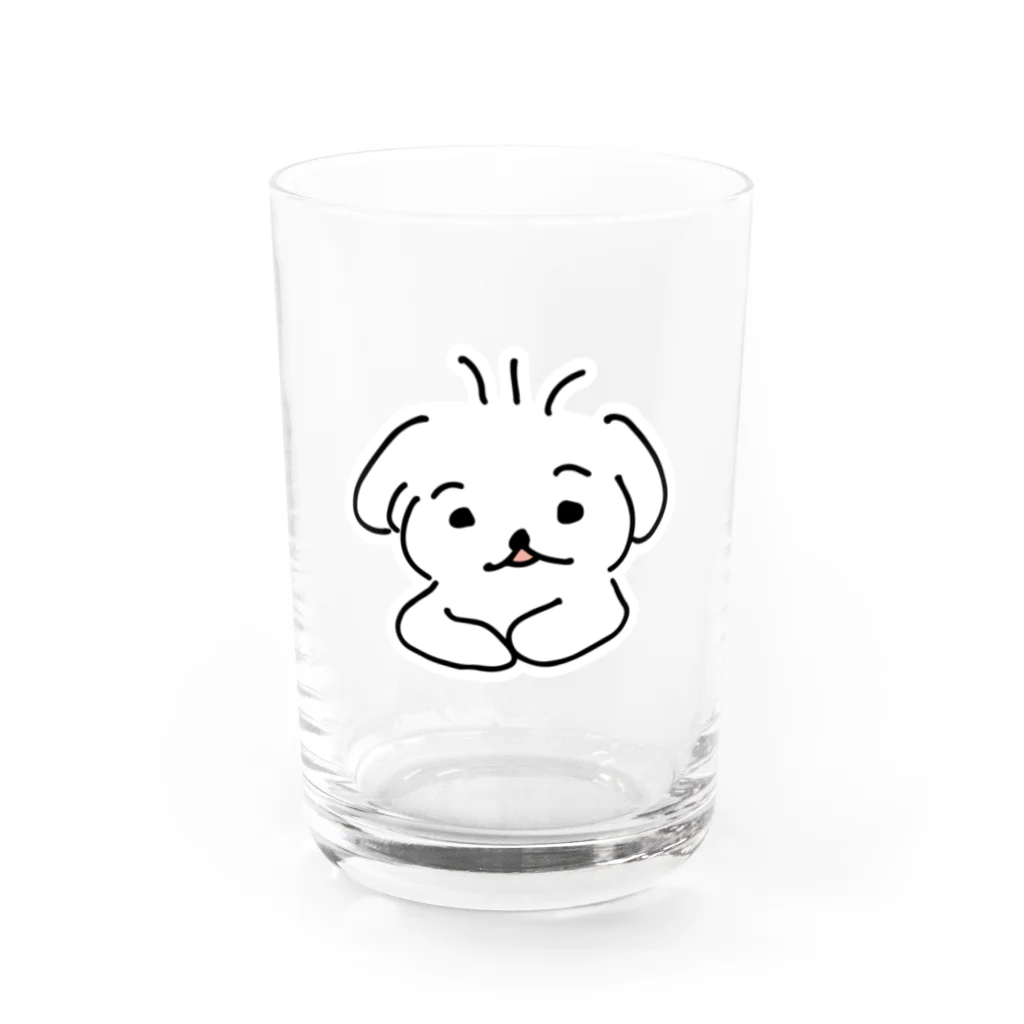 店のへなちょこドッグ Water Glass :front