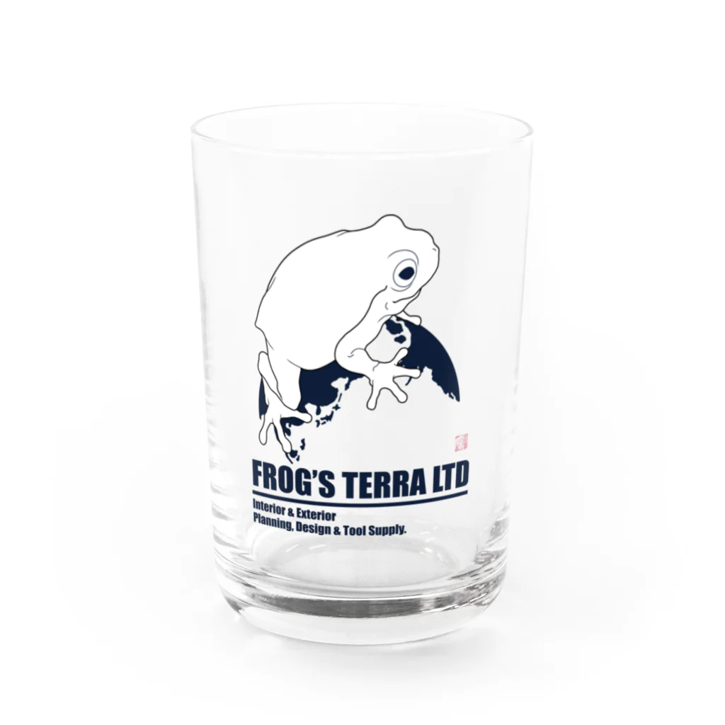 FROG'S TERRA LTDのカラード　ディープシーブルー グラス前面