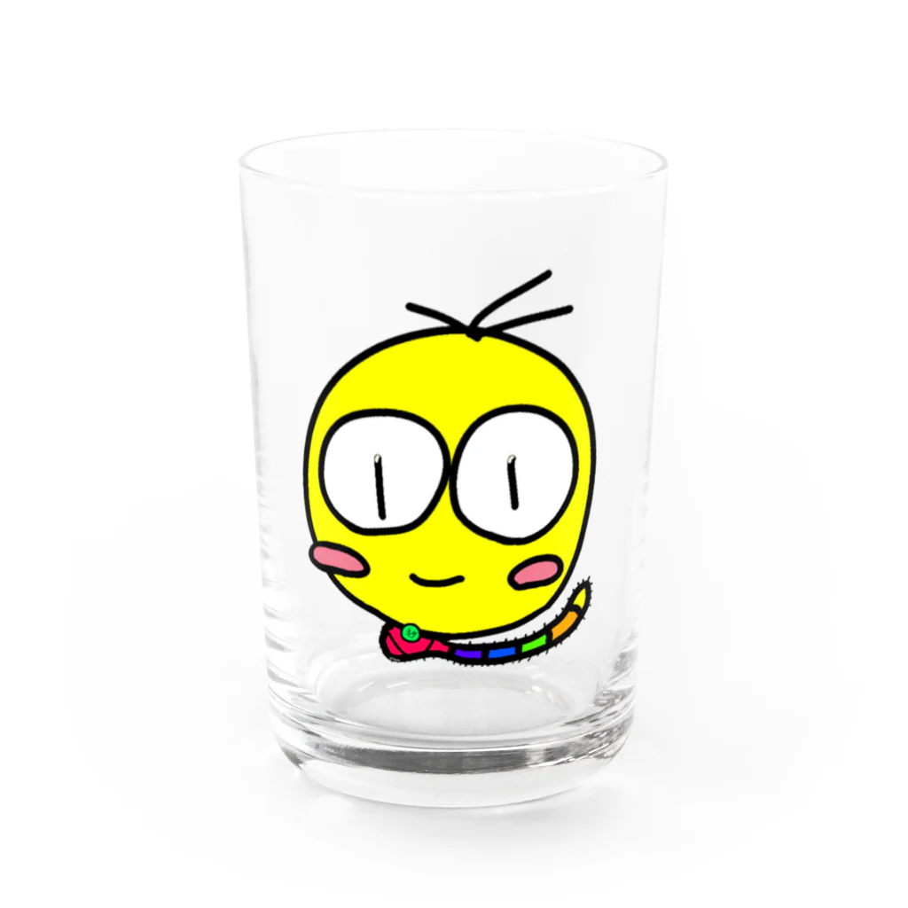 ピコユユ | 幸せクリエイター💕のイモムシ君 Water Glass :front