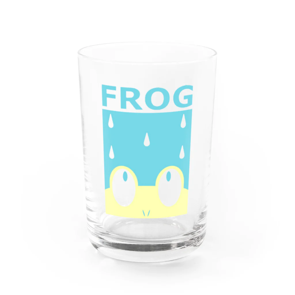 フラグルフロッグのアマガエル（イエロー） Water Glass :front