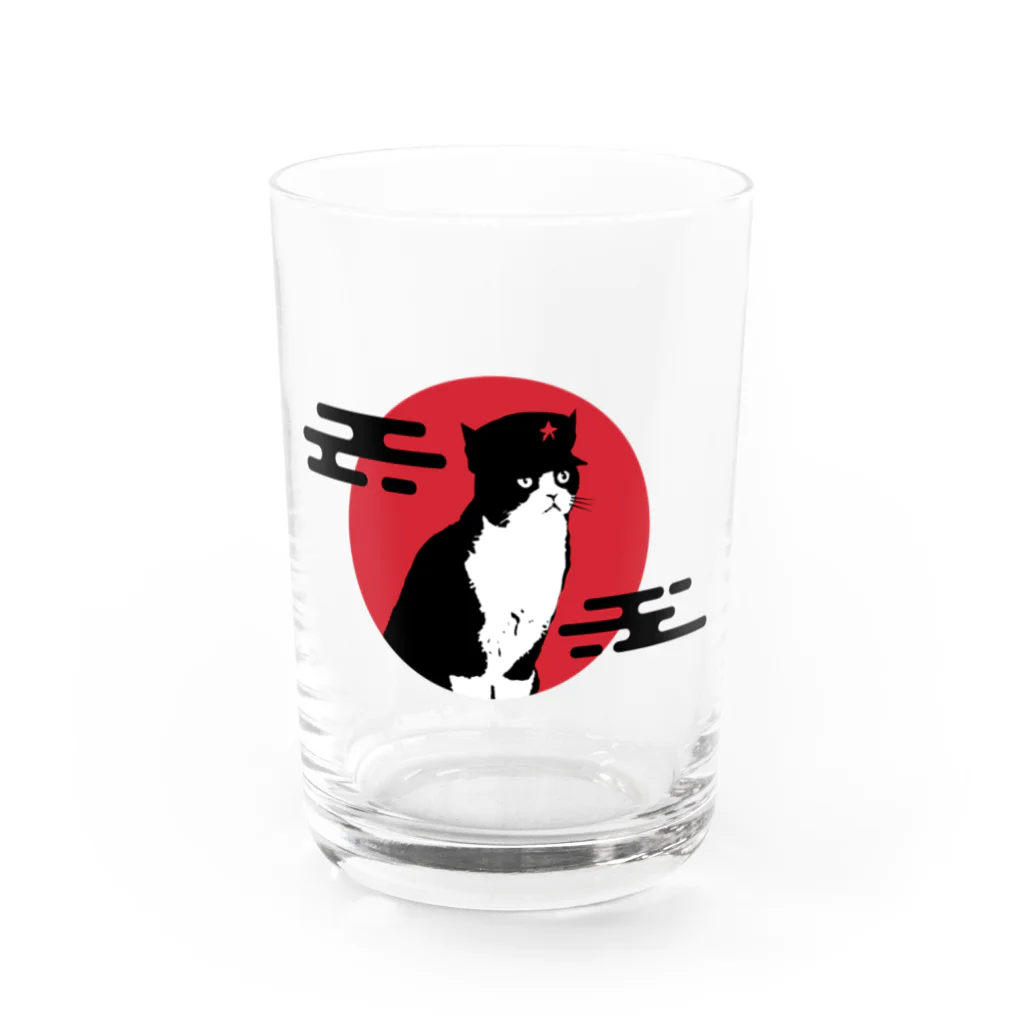 中華呪術堂（チャイナマジックホール）の【前プリント】人民帽猫 Water Glass :front