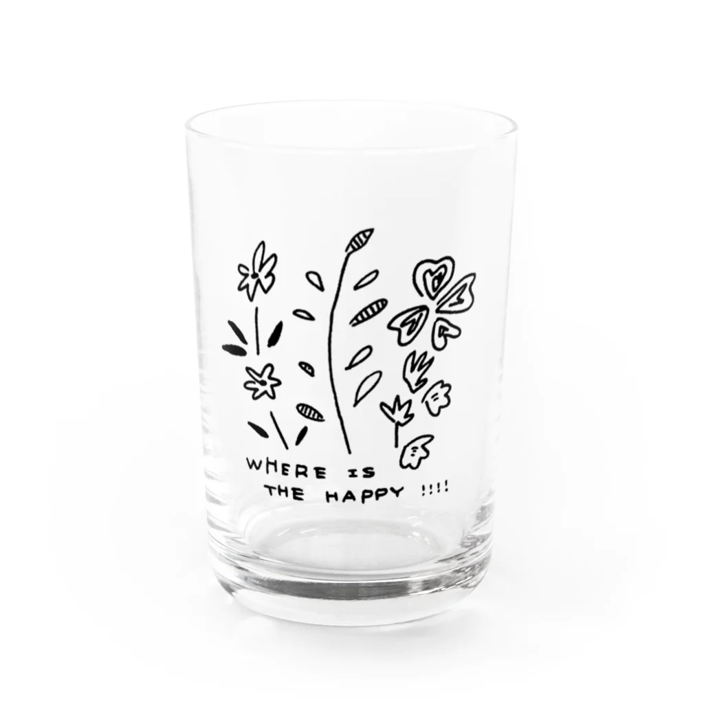 アトリエやまのうえのお花シリーズ Water Glass :front