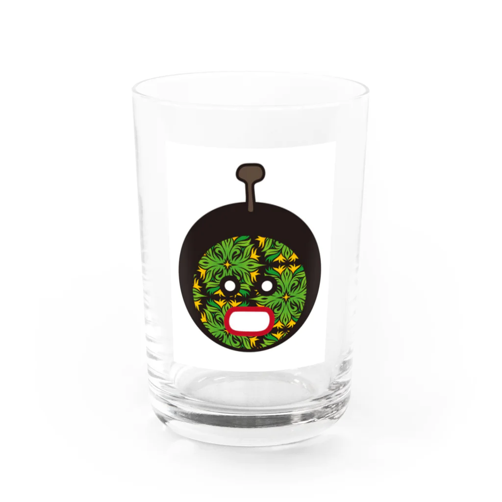 one startの宇宙人くん Water Glass :front