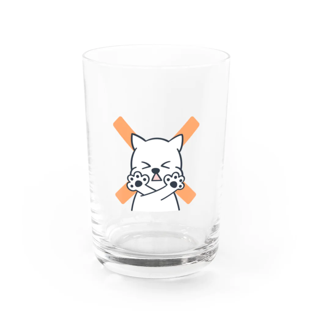 ウェスティのマオのNOマオくん Water Glass :front