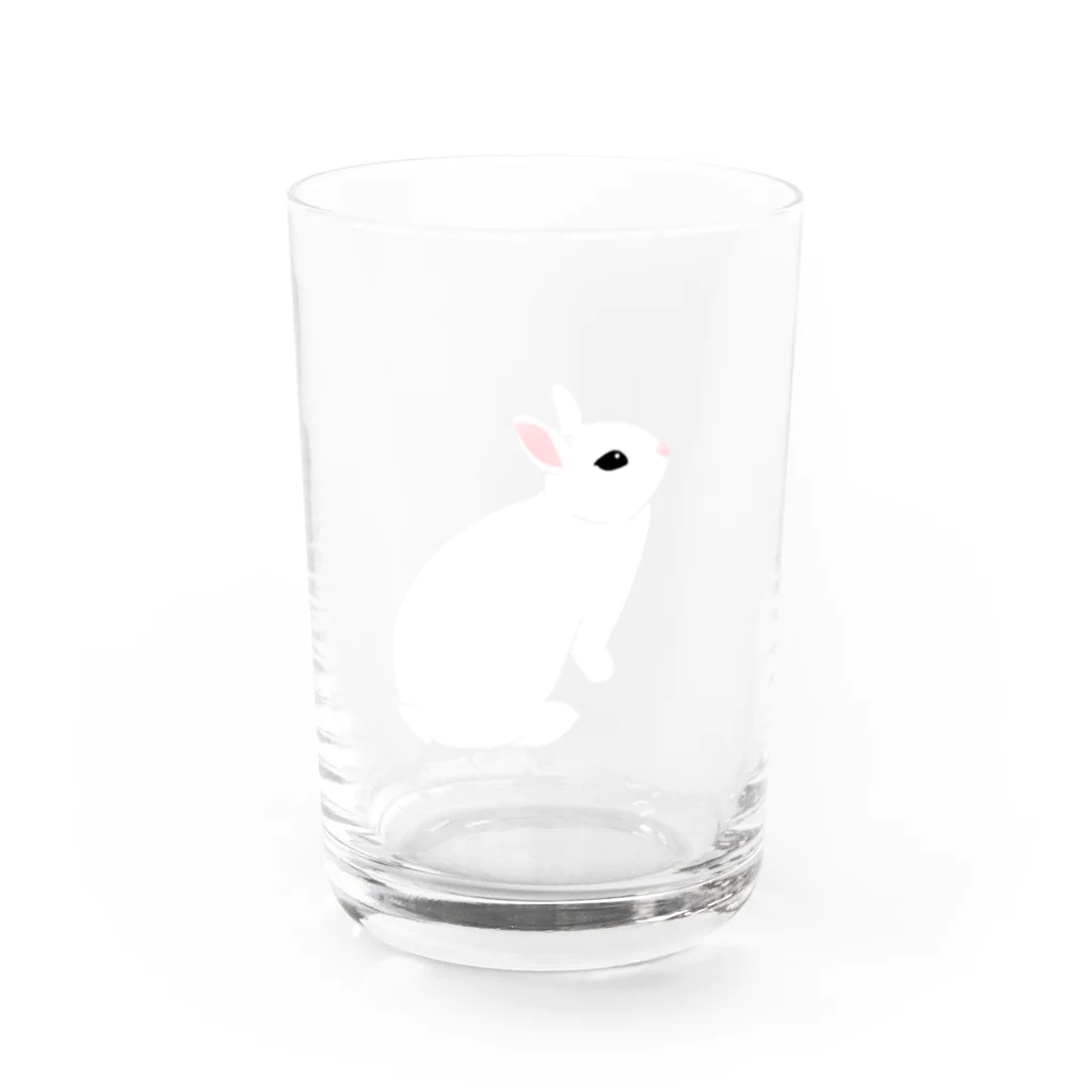 ゆるるのどこにいこうかな まっ白 Water Glass :front