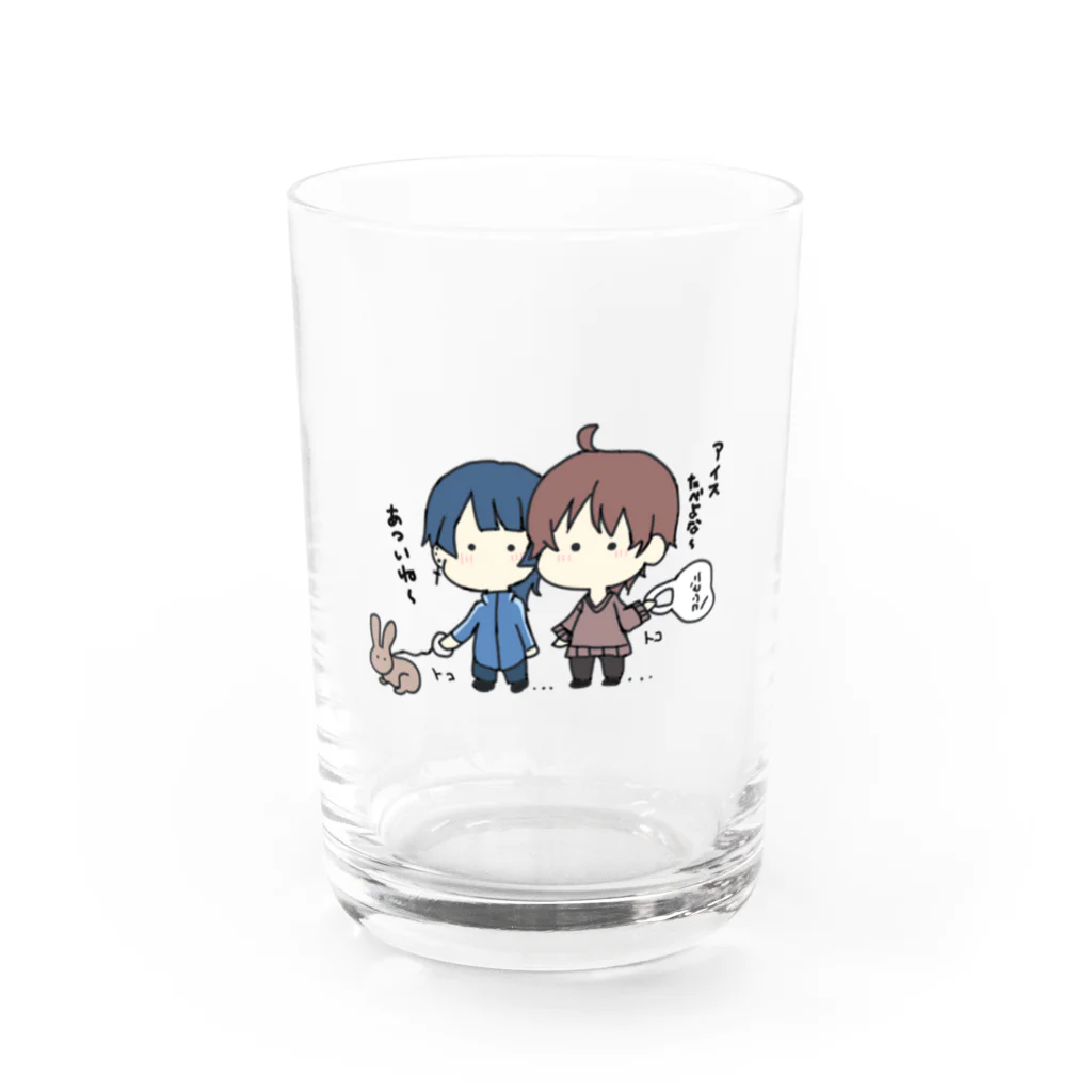 正気麻酔のふたりぐみ Water Glass :front