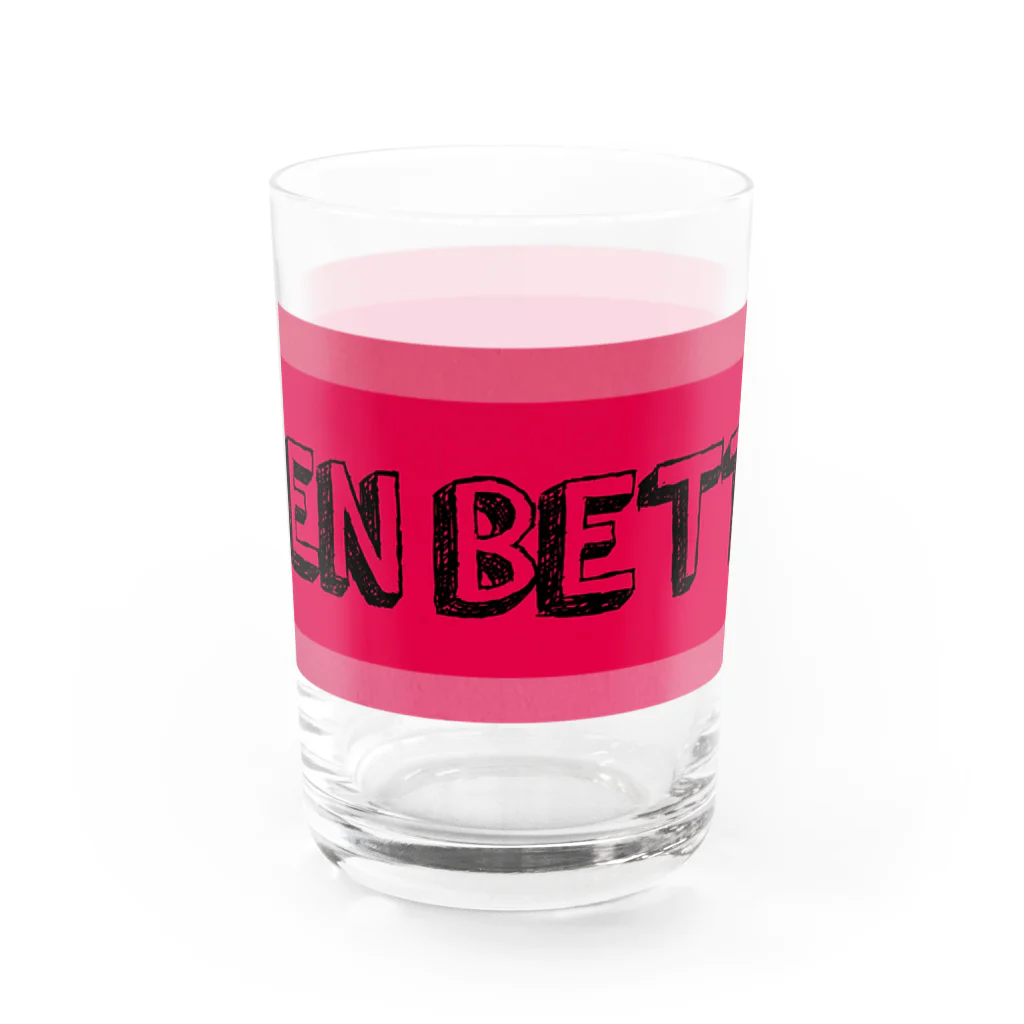 OPPAI CATSのEVEN BETTER logo Water Glass :front