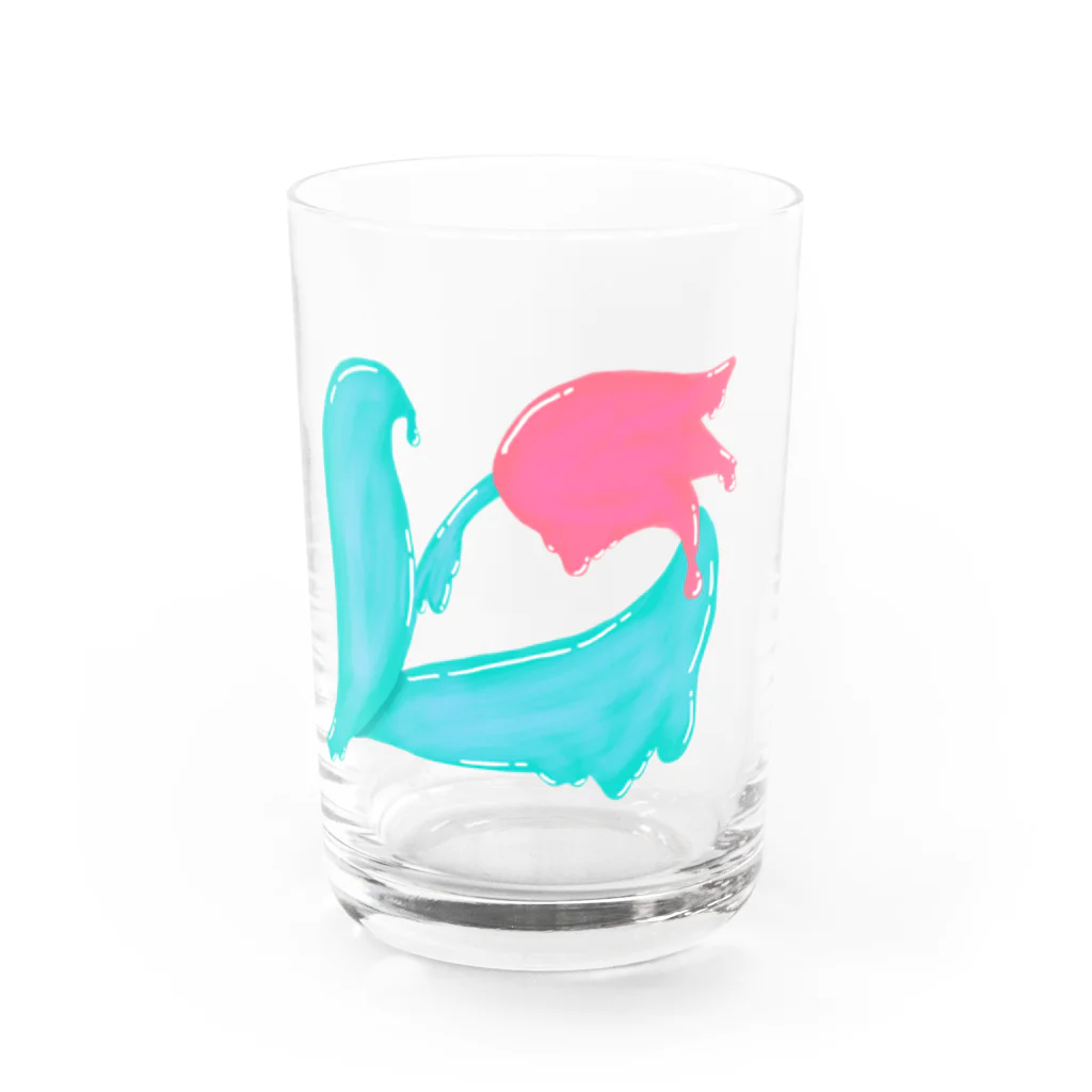 Jの居場所のトロトロ鬱金香 Water Glass :front