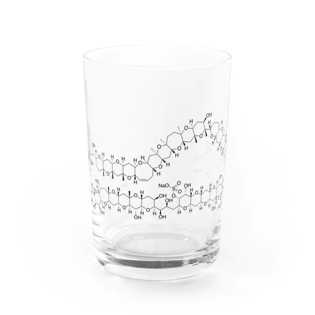 生肉のマイトトキシン構造式 Water Glass :front