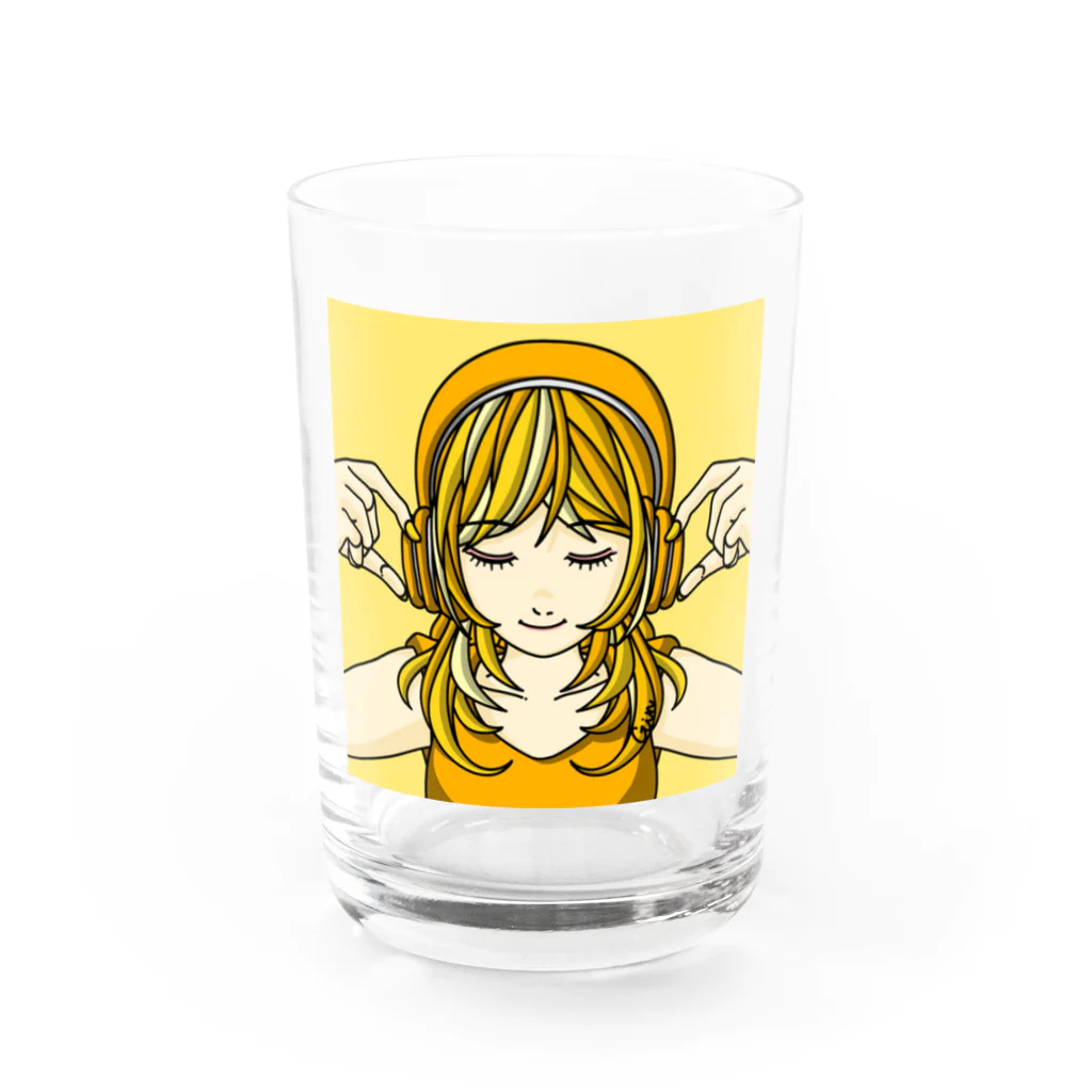 ぎんいろイラストレーターの奇跡～sun～ Water Glass :front