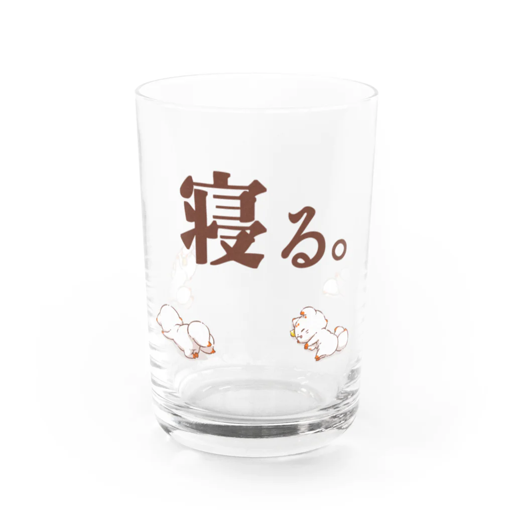 てnこSHOPの寝る。 Water Glass :front