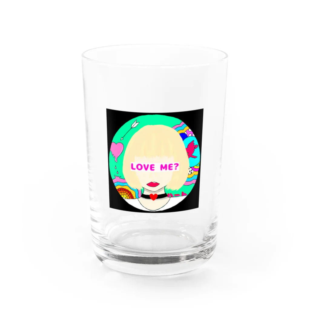 DECORATIVE WORLDの愛のかたち Water Glass :front