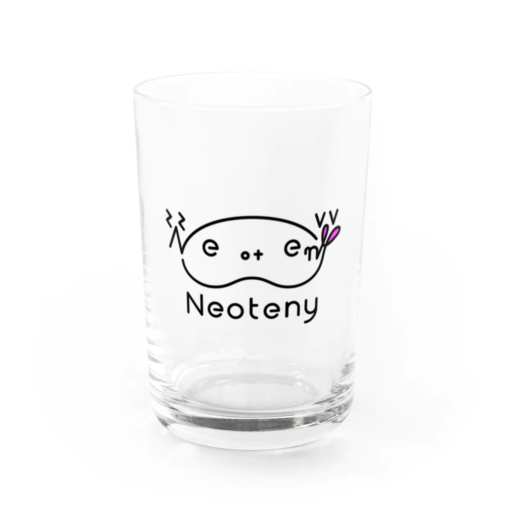 NeotenyのNeotenyロゴ Water Glass :front