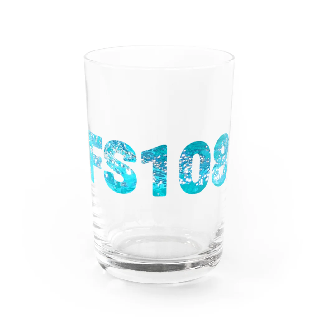 FS108(ファンタジスタ入れ歯)イラスト　絵描きのFS108　水ロゴ グラス前面
