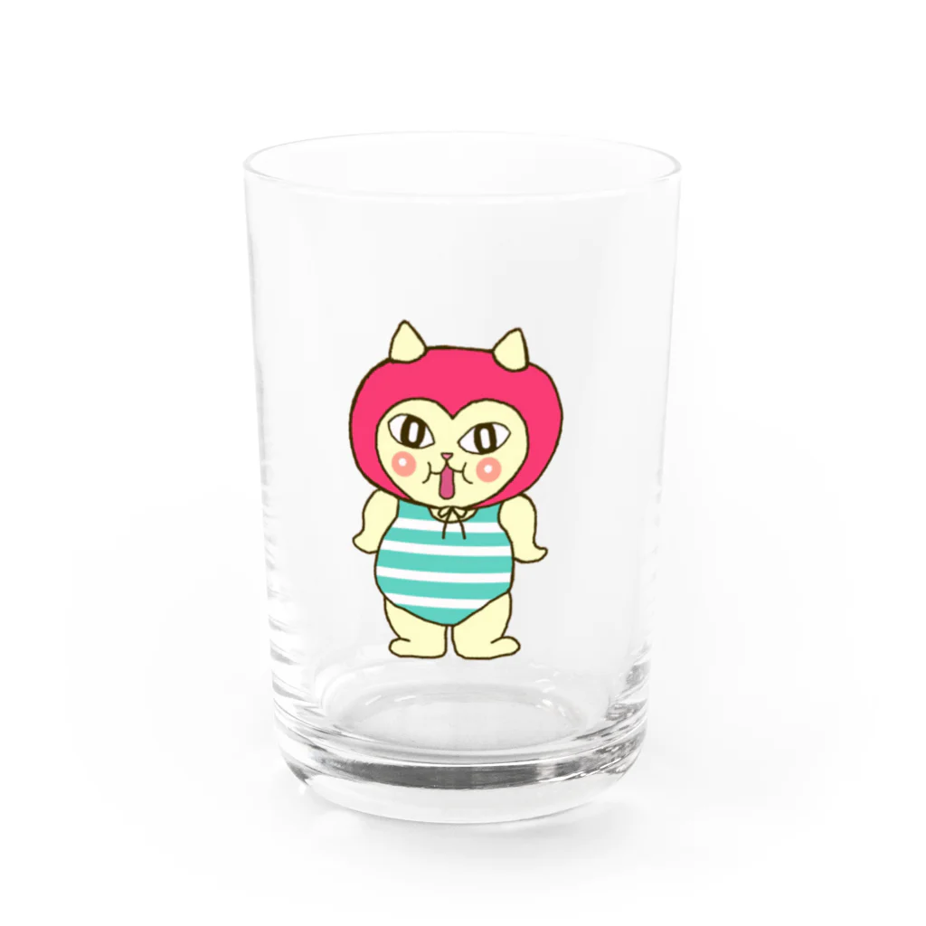 ひよこのおみせのむちむちにくにゃんV Water Glass :front