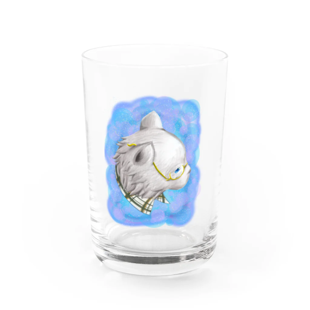 たぬきの残像のさいわいのねこ　カムパネルラ Water Glass :front