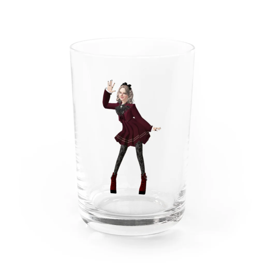 【ホラー専門店】ジルショップの紅い制服の女学生＊おしゃれ＊可愛い Water Glass :front