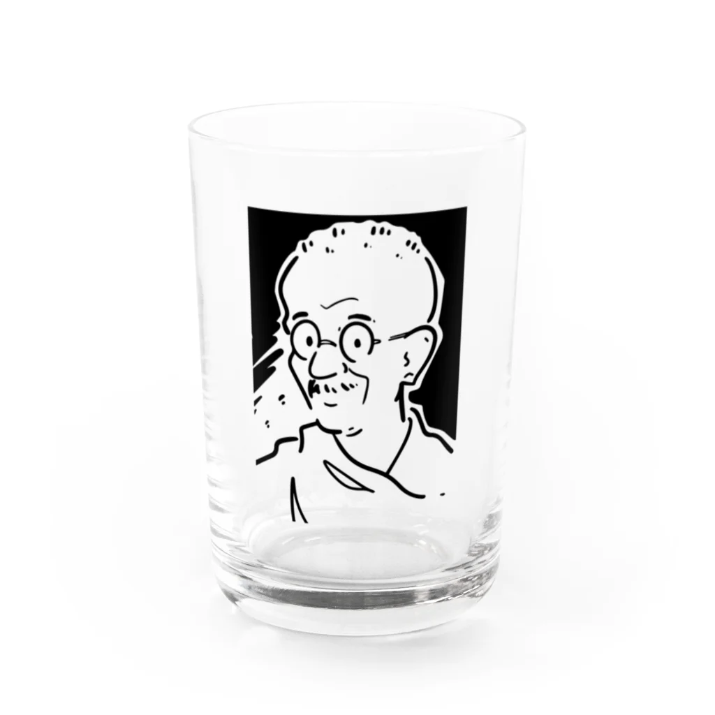 山形屋米店のマハトマ・ガンディー(Mahatma Gandhi) Water Glass :front