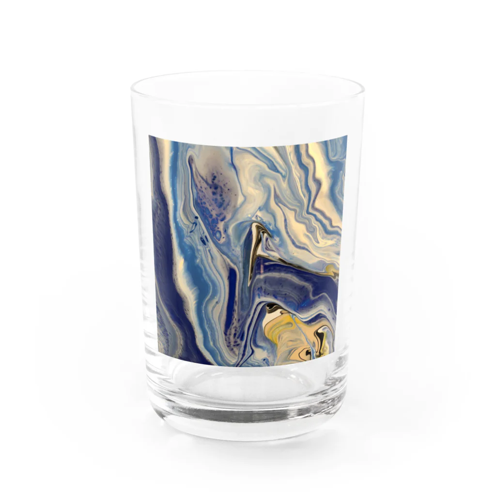 m/artworkのBlue  series Water Glass :front