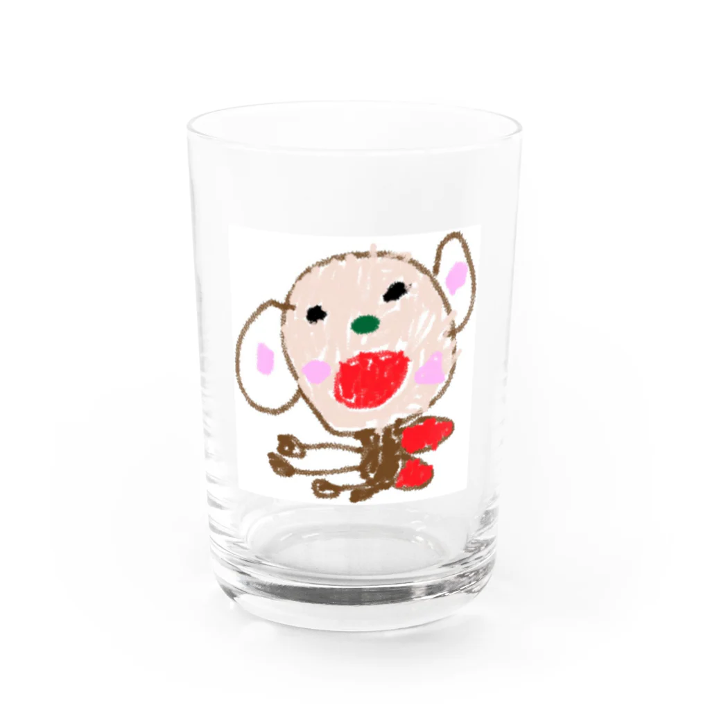 思い出ショップのおさるまま Water Glass :front