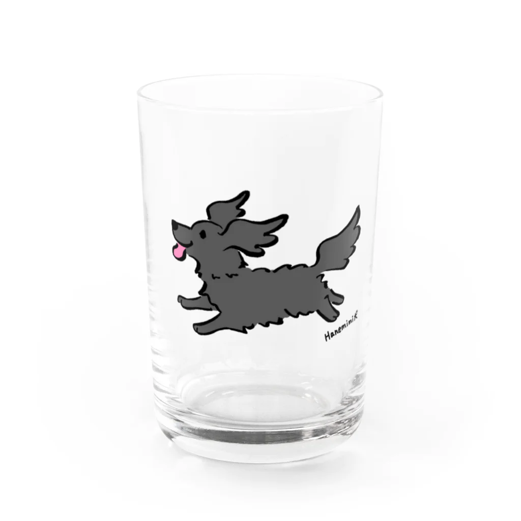 Chiyo.Wan(🐕🕊️のお店)のHanemimi犬　(カラー) Water Glass :front