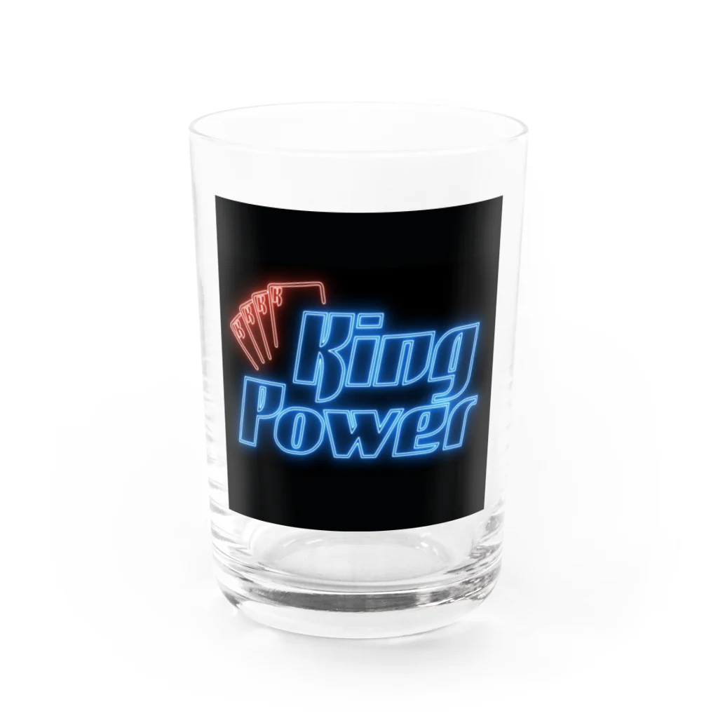 ランパンプス単独グッズショップのKing Power ロゴ　グラス Water Glass :front