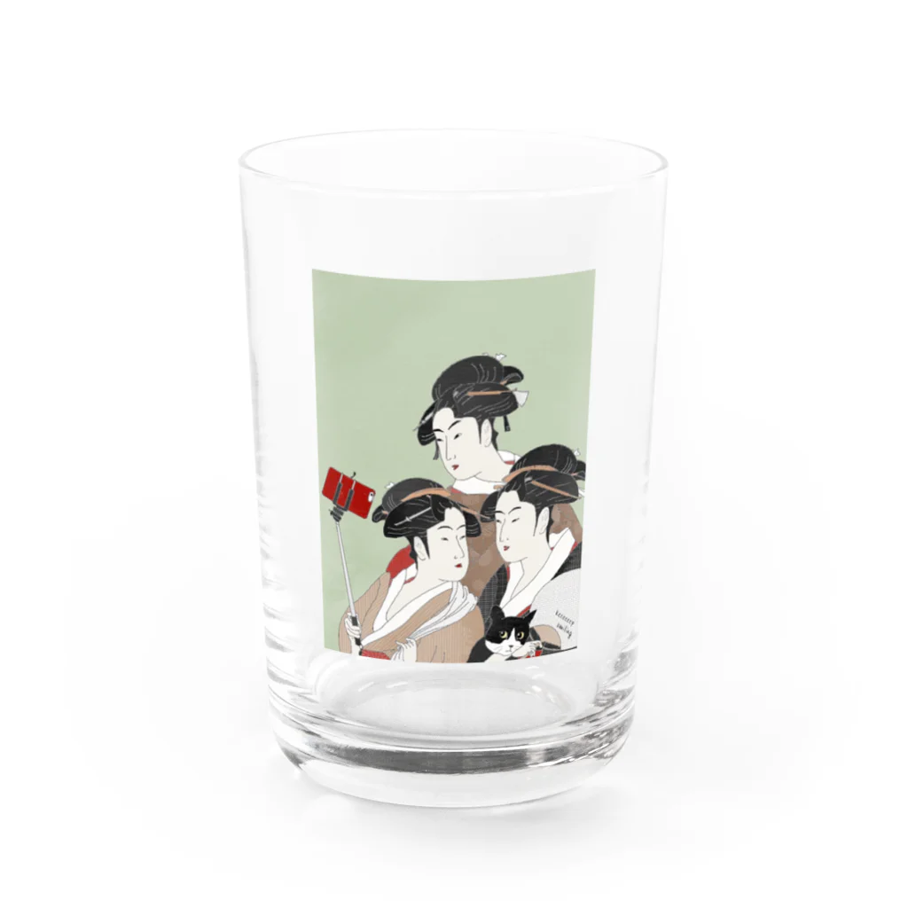 keeeeeep smilingの自撮り界隈女子 Water Glass :front