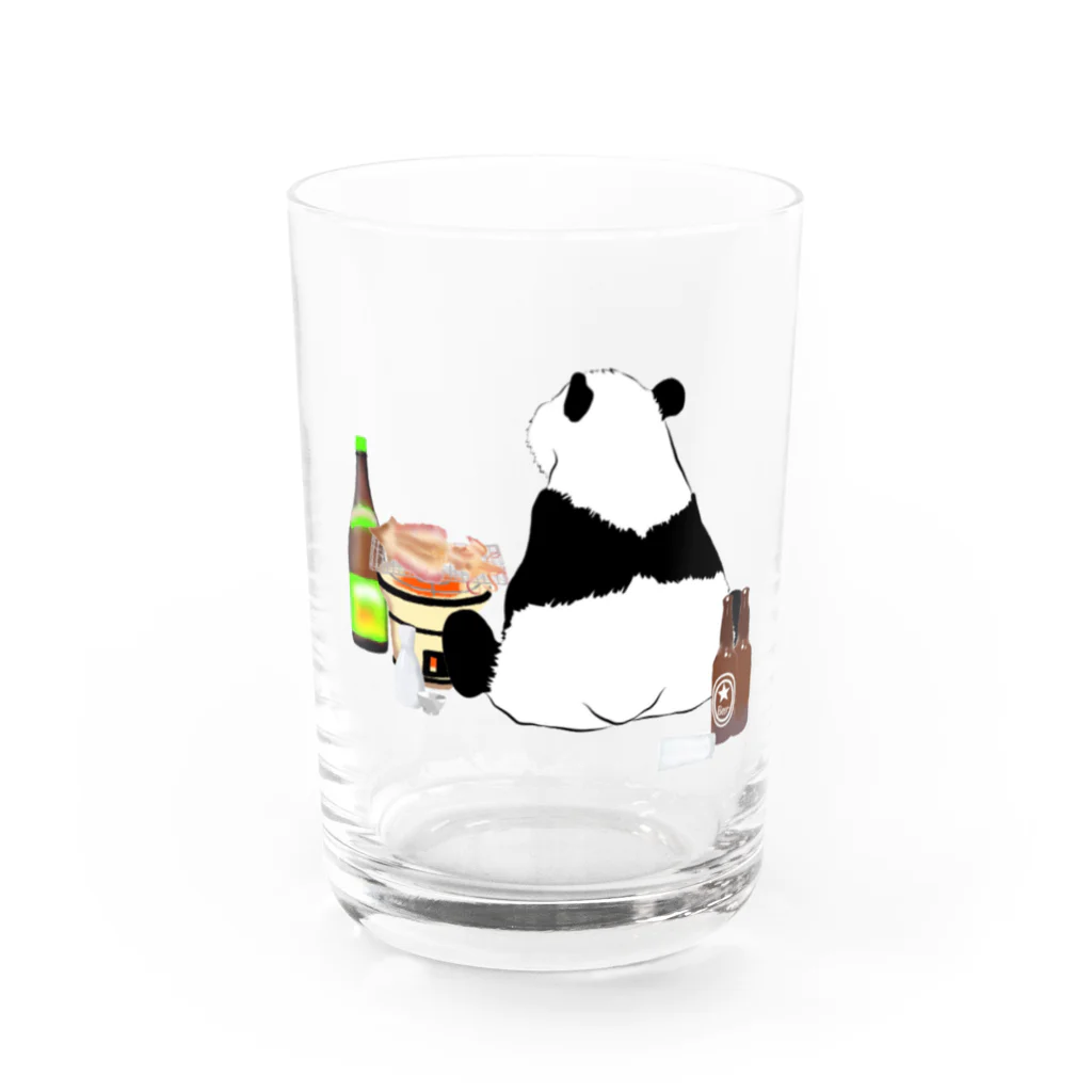 KaNaN〜パンダの晩酌パンダ🐼 Water Glass :front