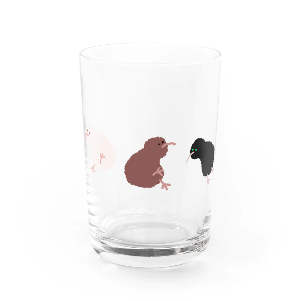 竹さんの3色キーウィ Water Glass :front