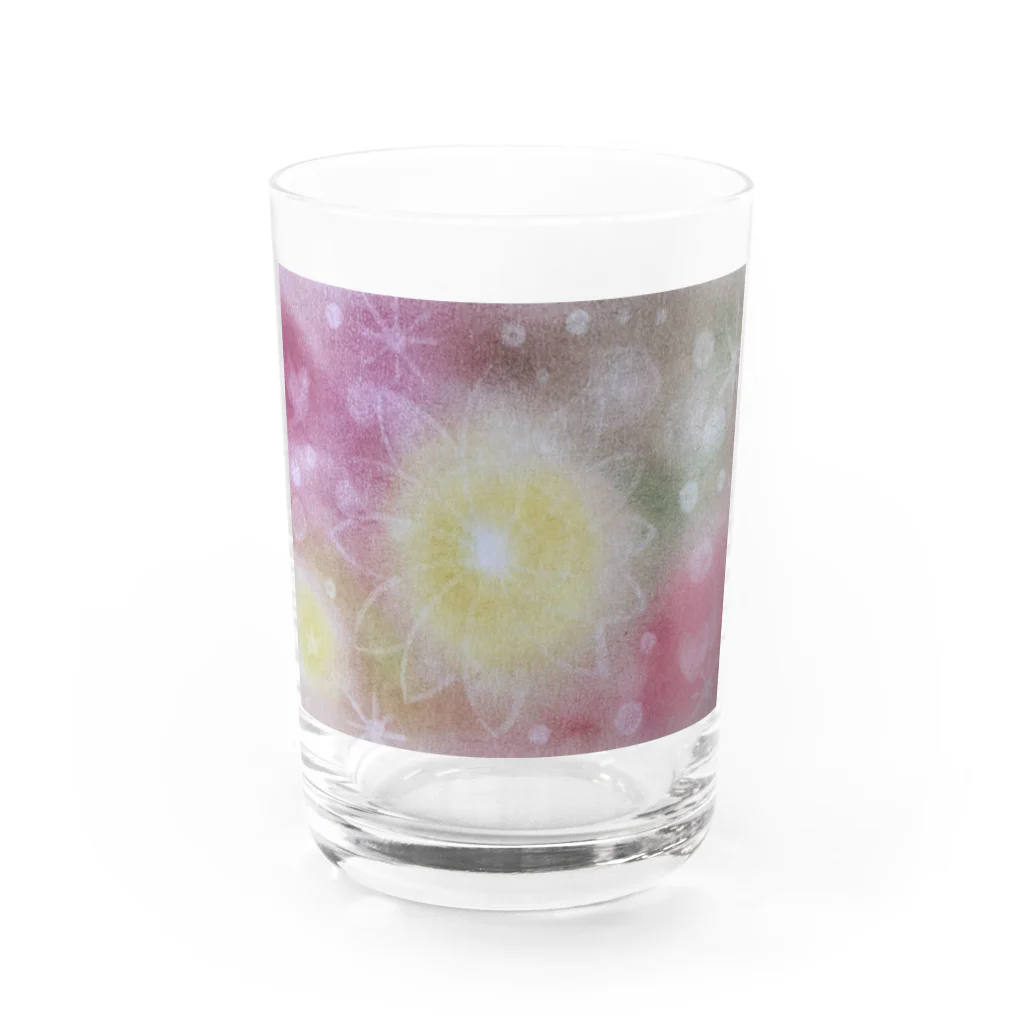 光のパステルアート　Hisaの光のパステルアート　ひかり Water Glass :front