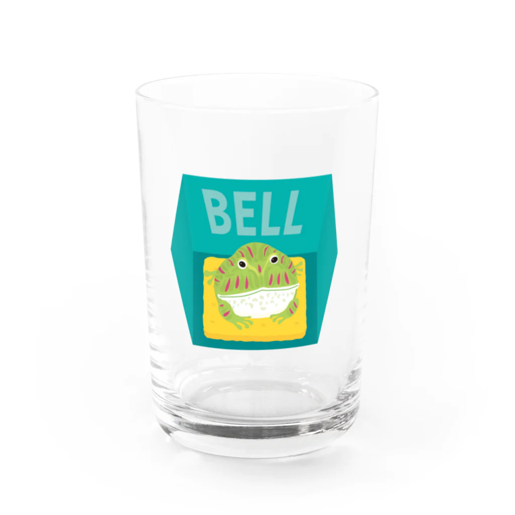 sakumamedaifukuのベルツノガエルのベルくん Water Glass :front