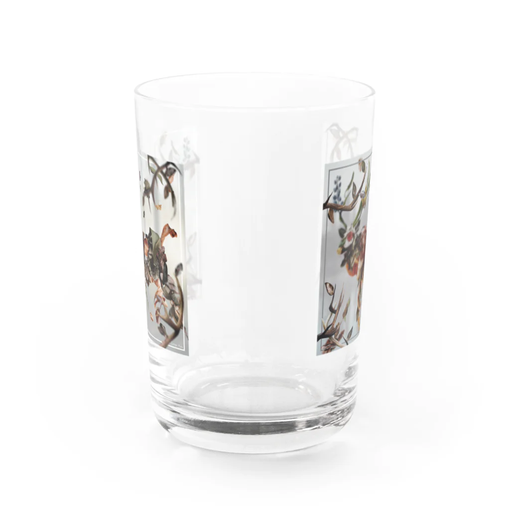 Yuumi Sugiuraの葉の鹿／鹿の枝 Water Glass :front