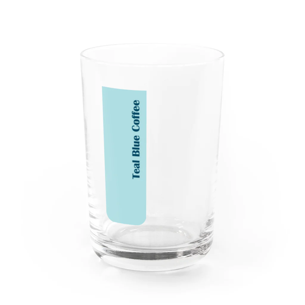 Teal Blue Coffeeのアイスコーヒーをどうぞ Water Glass :front