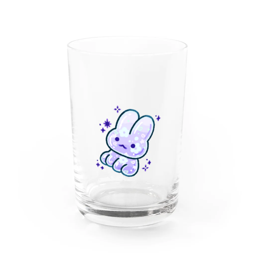 ❁みい❁のキラキラなうさぎ Water Glass :front