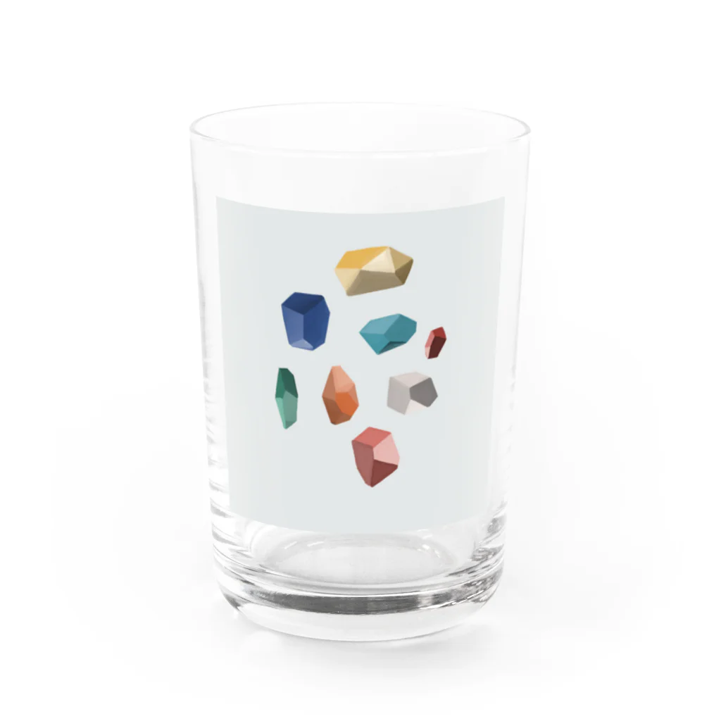 耳かき小旅行への切符の鉱物 Water Glass :front