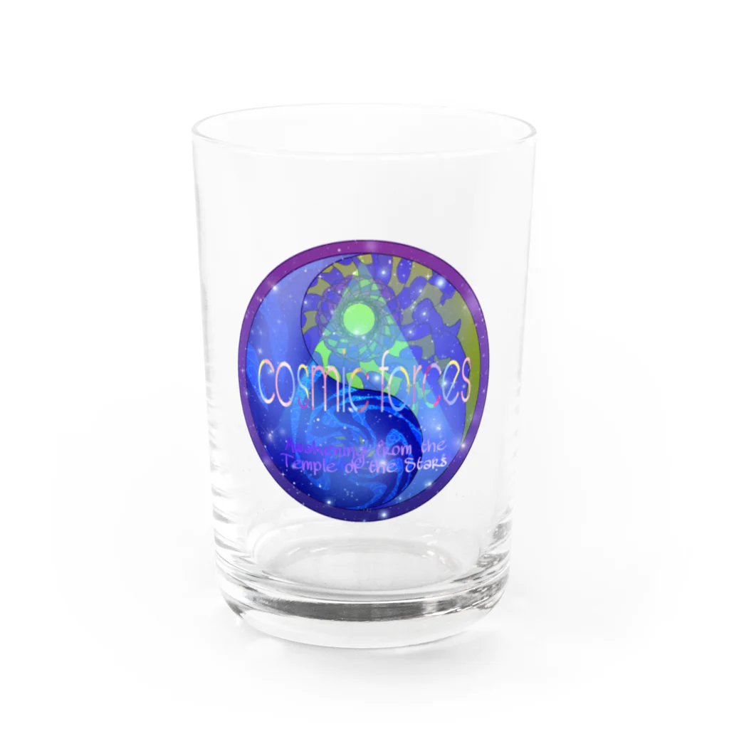 💖宇宙整体♪🌈♪こころからだチャンネル♪💖の星の神殿からの覚醒　cosmic foreces Water Glass :front