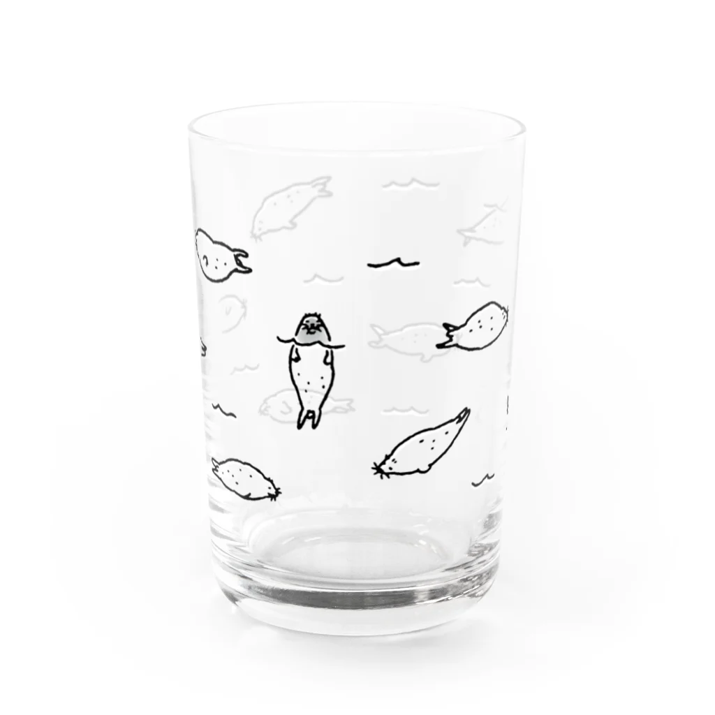 ぴすぴすのぷかぷかアザラシ Water Glass :front