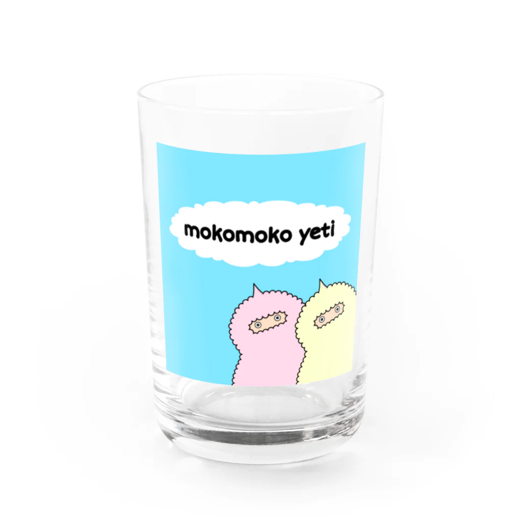 もこもこイエティのひょっこりもこもこイエティ Water Glass :front