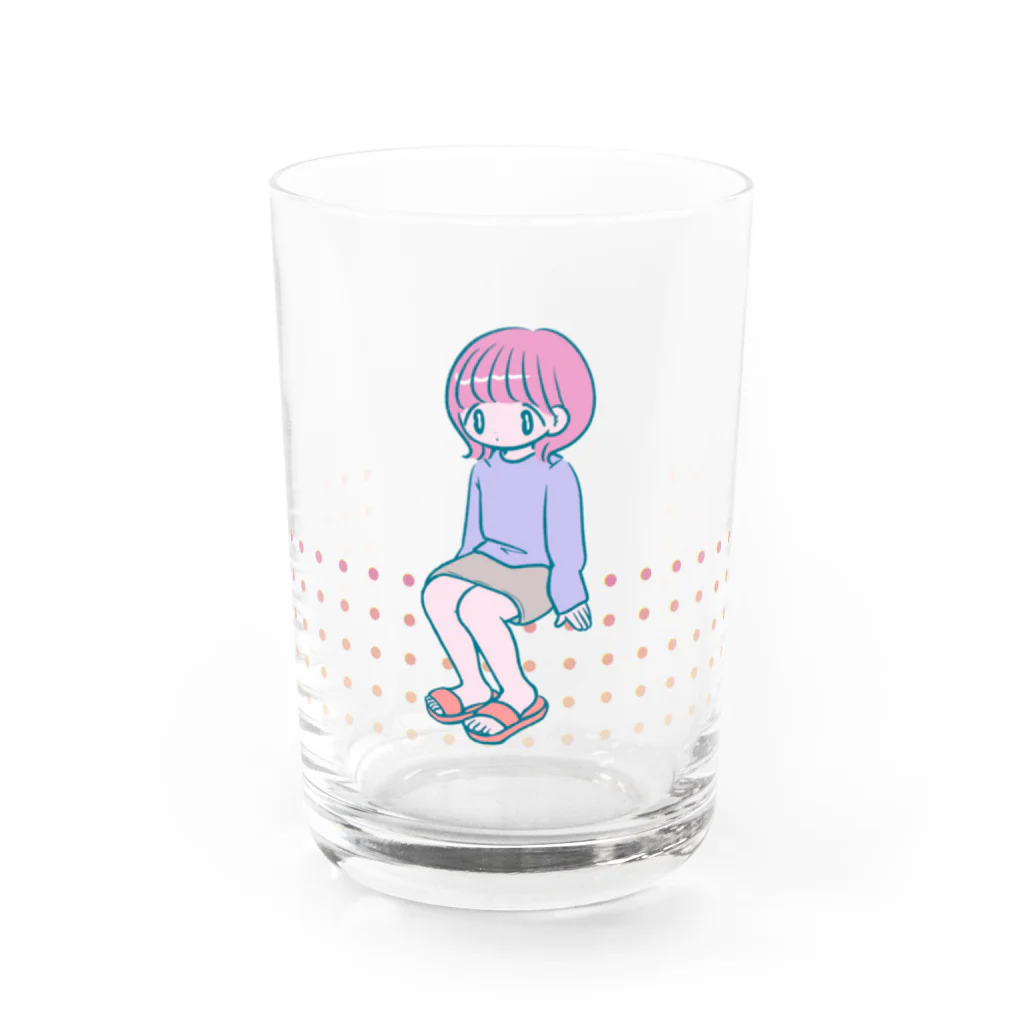 微々子(Viviko)の空気イス女子 Water Glass :front