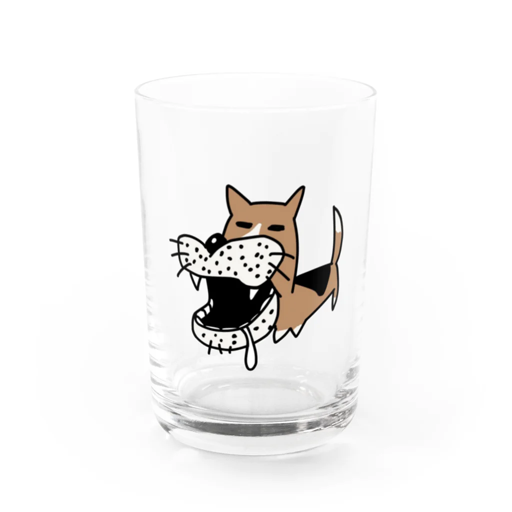 みーちやの息するらいぞう Water Glass :front