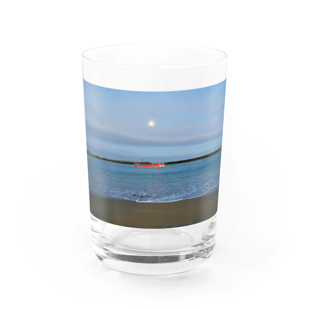 鳥取カランコロンの夜明け前のくじら Water Glass :front