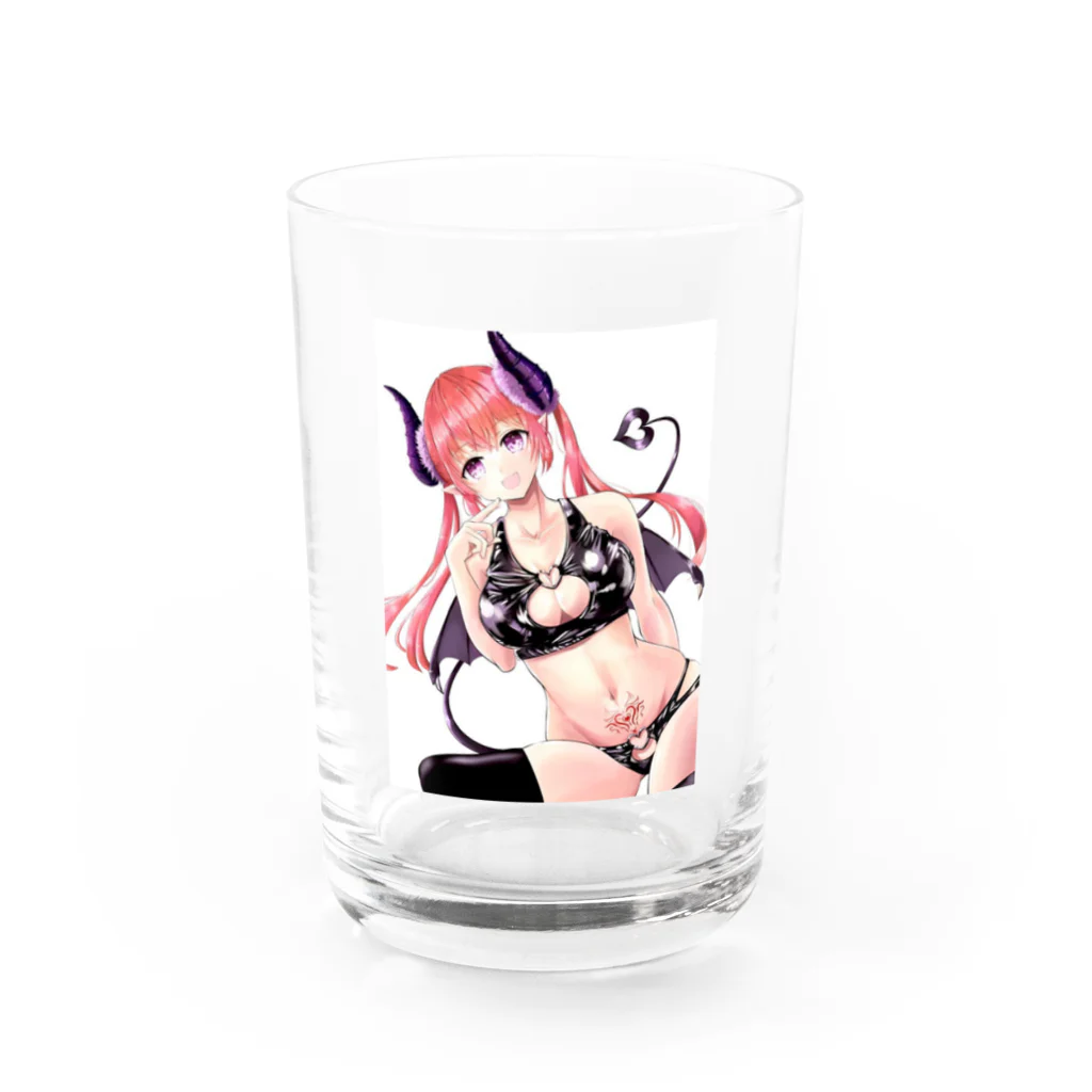 ✟sorairomiran✟のめんへらサキュバスちゃん Water Glass :front