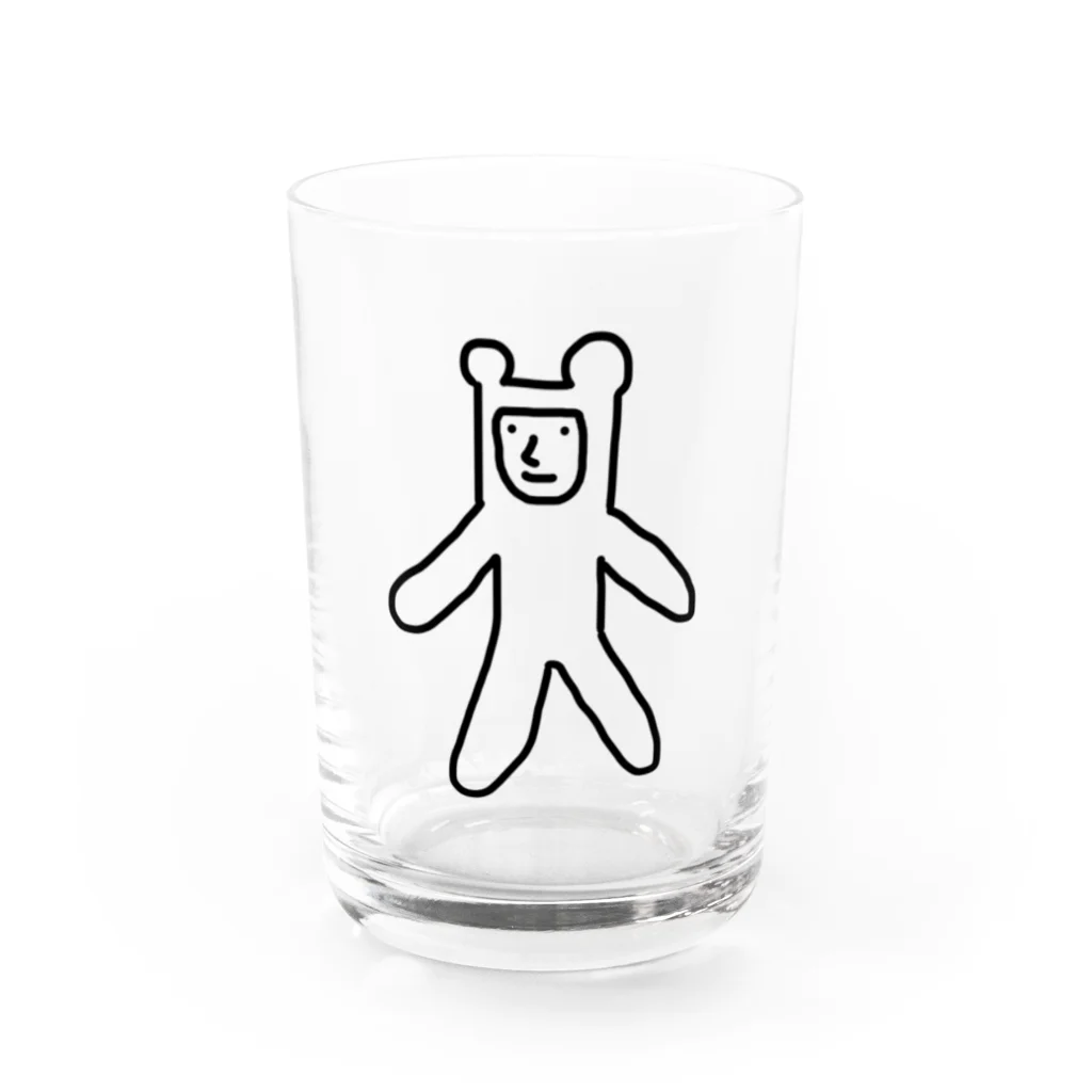 きりん　たかひろのクマさん Water Glass :front