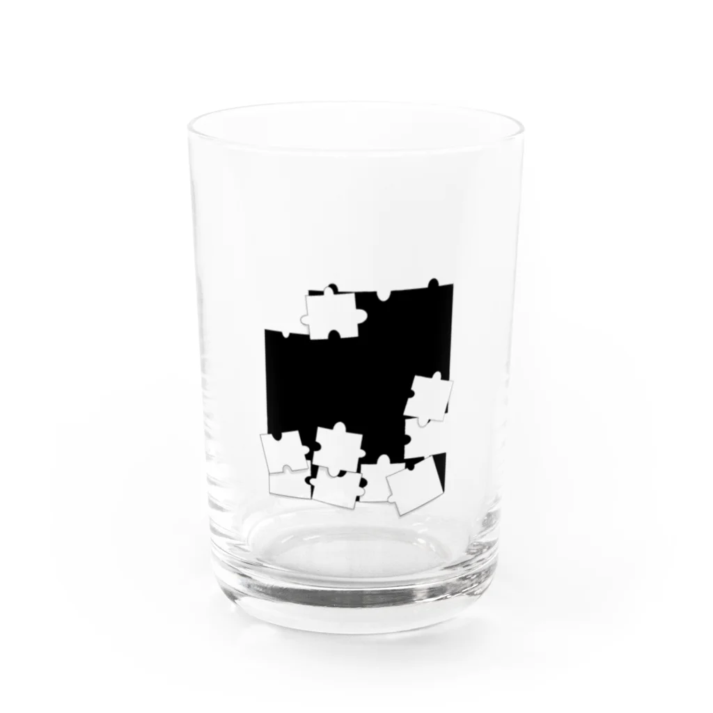 白菜モグモグのバラバラパズル Water Glass :front