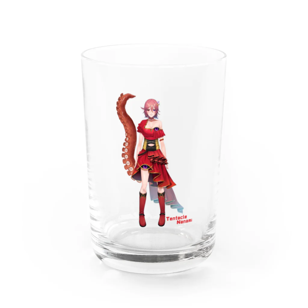 個人Vtuberテンタクル七海ショップSUZURI支店のテンタクル七海(全身) Water Glass :front