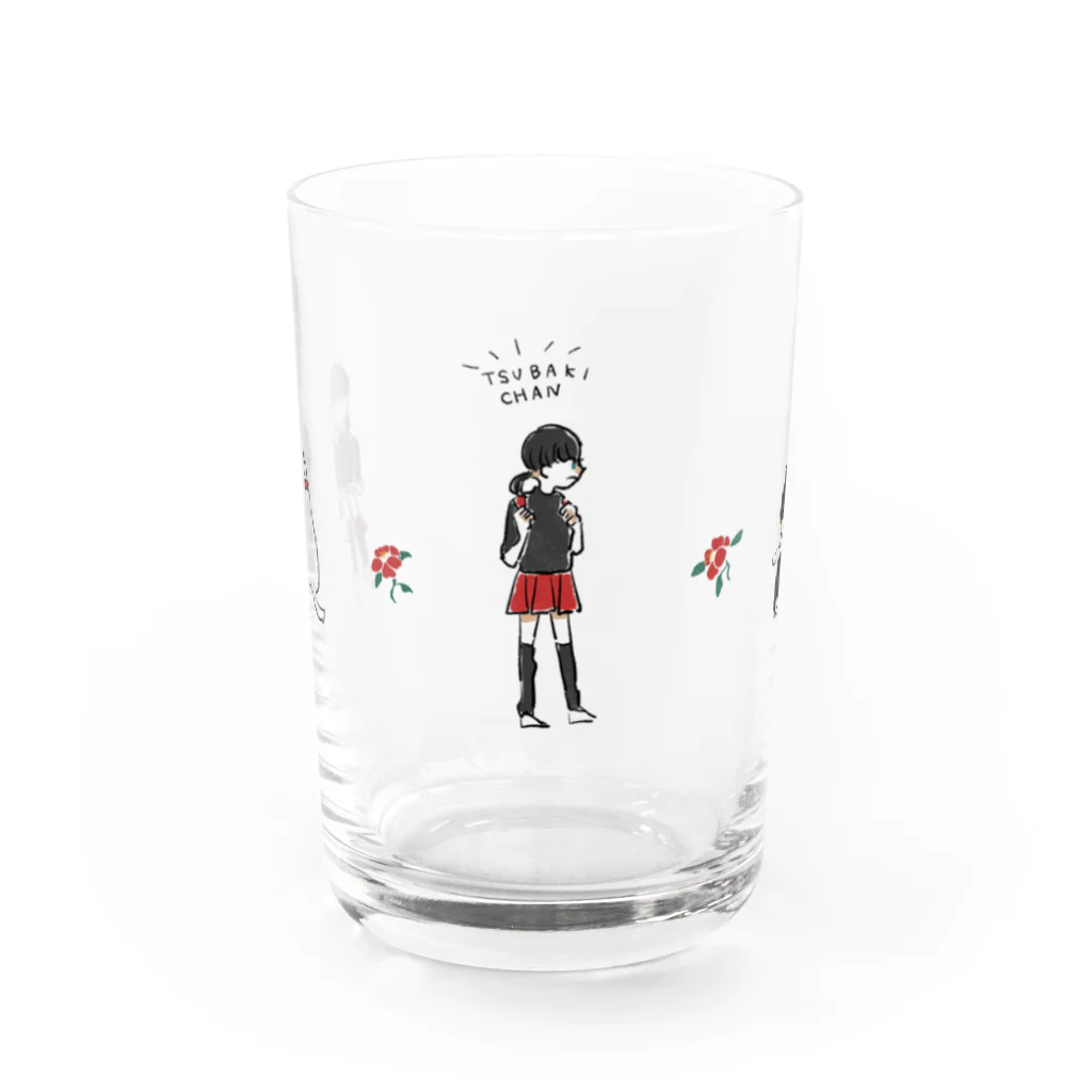 のりつくだにパークのツバキちゃん Water Glass :front