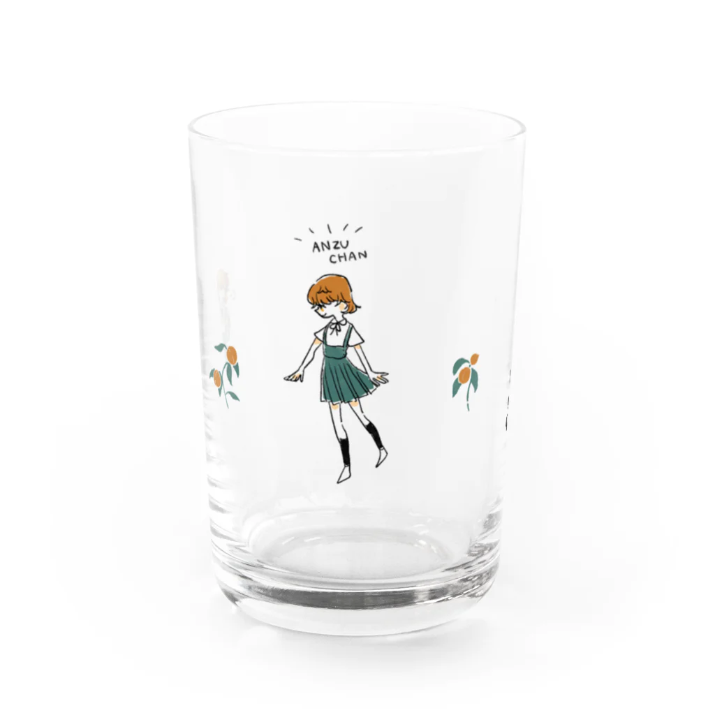 のりつくだにパークのアンズちゃん Water Glass :front